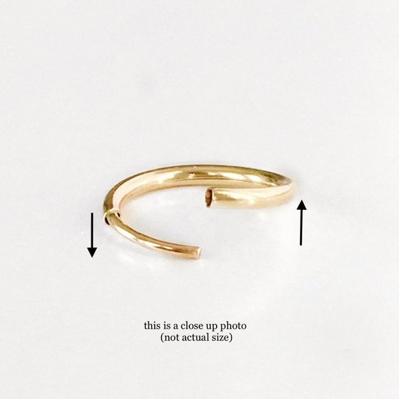 NEW Real Gold Hoops 20 mm Yellow Gold Hoop Earrings Small Hoops Pair Stamped 10K - Picture 6 of 6